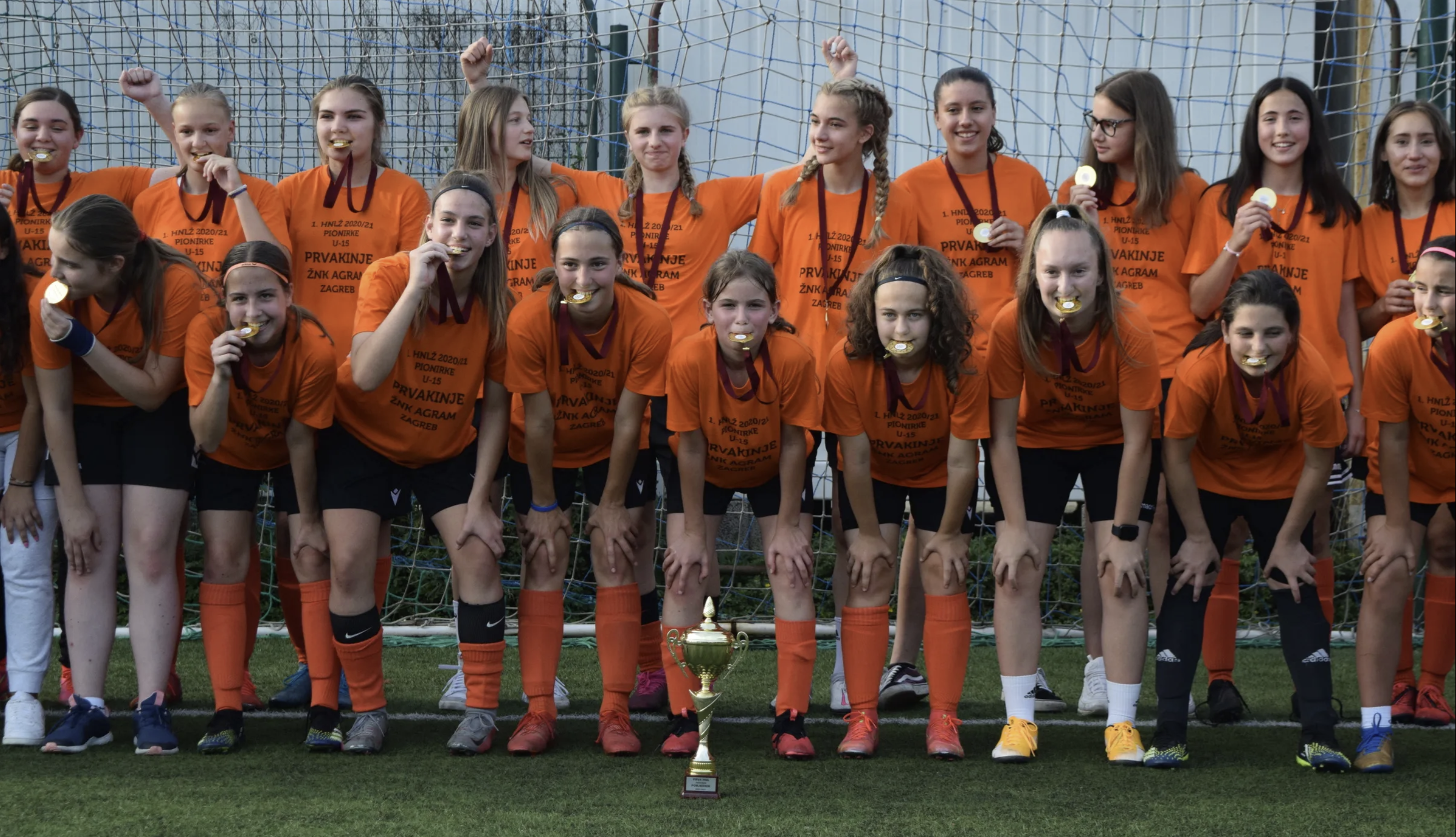 Pionirke ŽNK Agrama su prve državne pionirke prvakinje u nogometu!